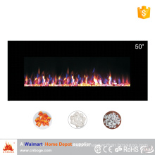 2016 new design 50" wall mounted electric fireplace heater